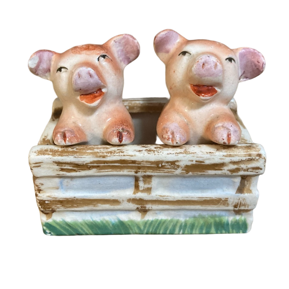 ⭐️Free With Any Purchase⭐️Pigs In a Trough Salt and Pepper Shakers